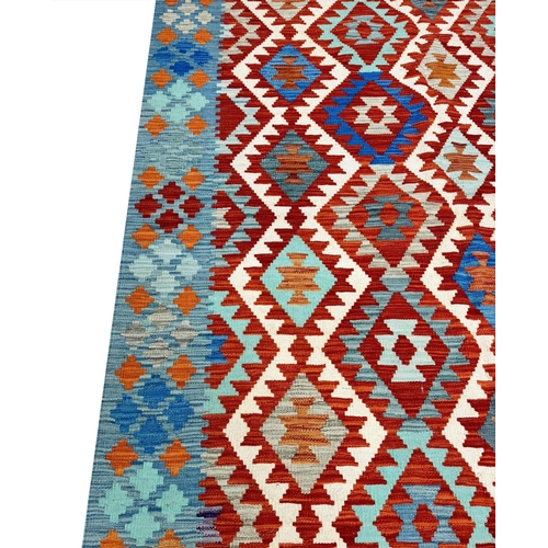 63 - FINE ANATOLIAN KILIM, 248cm x 173cm.