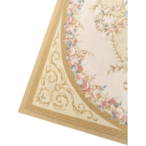 73 - FINE AUBUSSON SAVONNERIE DESIGN CARPET, 250cm x 167cm.