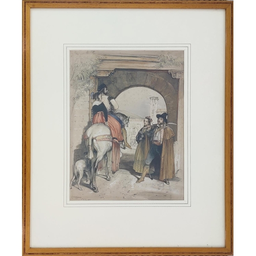 29 - JOHN FREDERICK LEWIS, (British 1805-1876), a set of six hand coloured engraving of Spanish scenes, p... 