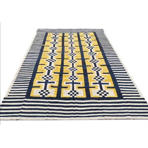 119 - ART DECO DESIGN KILIM, 300cm x 200cm.