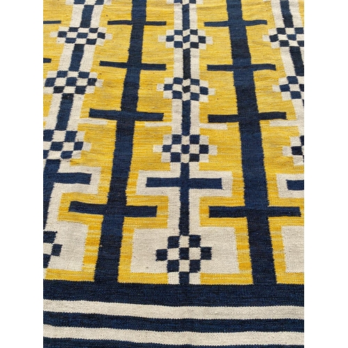 119 - ART DECO DESIGN KILIM, 300cm x 200cm.