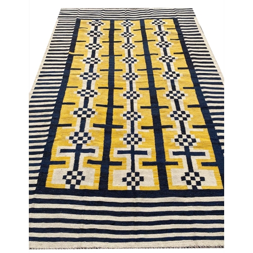 119 - ART DECO DESIGN KILIM, 300cm x 200cm.