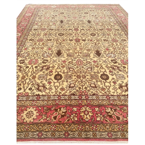 121 - POLONAISE DESIGN TURKISH CARPET, 390cm x 300cm.