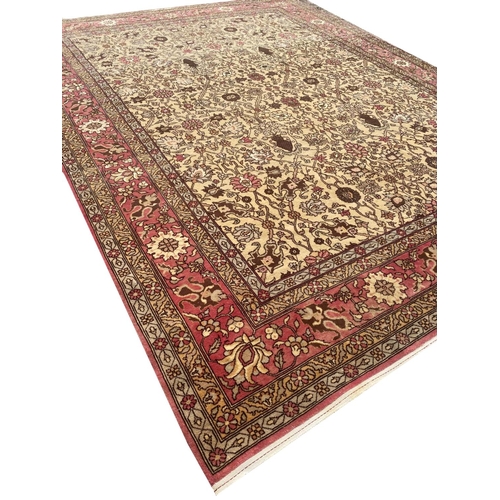 121 - POLONAISE DESIGN TURKISH CARPET, 390cm x 300cm.