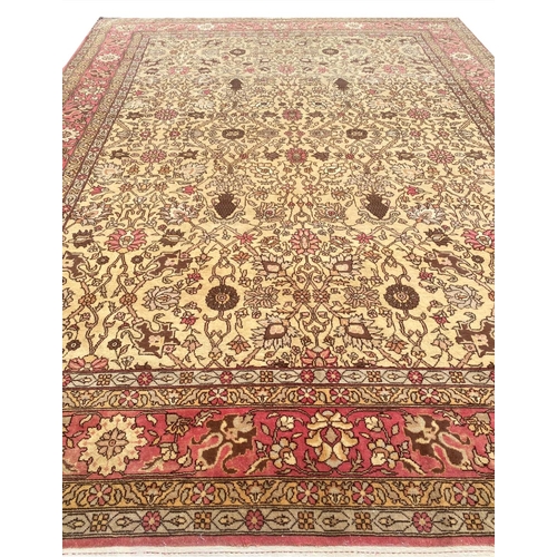 121 - POLONAISE DESIGN TURKISH CARPET, 390cm x 300cm.