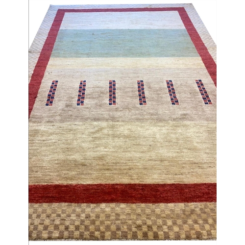 131 - ART DECO TIBETAN CARPET, 290cm x 200cm.