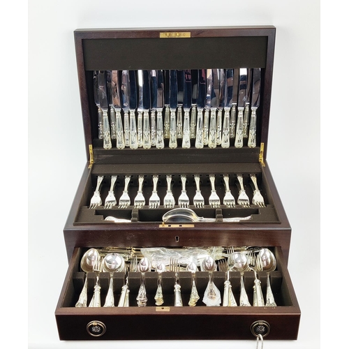 46 - HARRODS SILVER PLATED CANTEEN OF CUTLERY, in the Kings Pattern, EPNS A1, comprising twelve place set... 