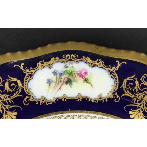 8 - ROYAL WORCESTER, A set of five James Stinton cabinet plates, all hand painted depicting various cast... 