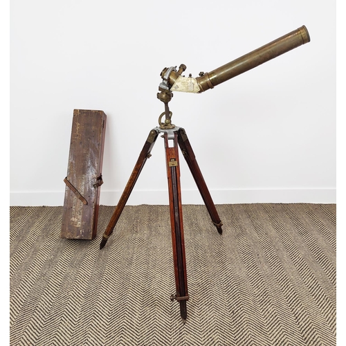 4 - W. OTTWAY AND CO EALING TELESCOPE, with folding stand and original box.