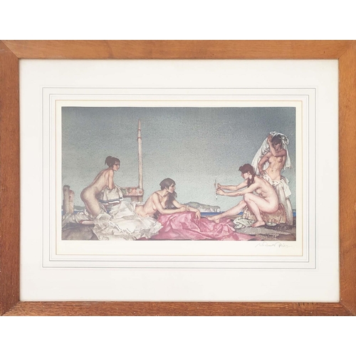 83 - SIR WILLIAM RUSSEL FLINT(1880-1969), a set of three lithographs, signed in pencil and blind stamped,... 