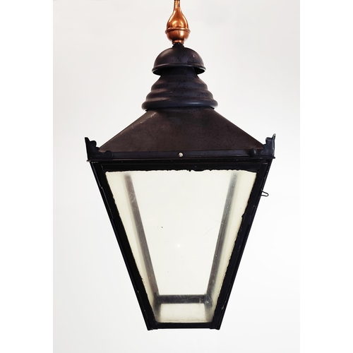 161 - CEILING LANTERN, traditional style, 42cm W x 42cm D x 98cm H.