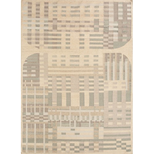 122 - FINE ART DECO DESIGN KILIM, 274cm x 183cm.