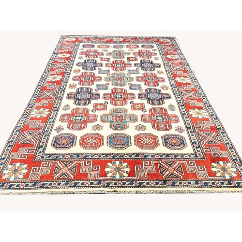 100 - FINE KAZAK RUG, 240cm x 167cm.