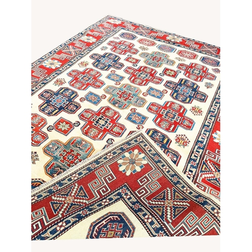 100 - FINE KAZAK RUG, 240cm x 167cm.