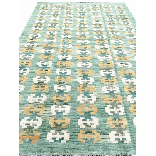 115 - SCANDANAVIAN DESIGN KILIM, 300cm x 190cm.