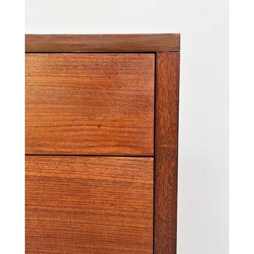 126 - CHEST, 1970s Danish teak with five drawers, 63cm W x 51cm D x 107cm H.