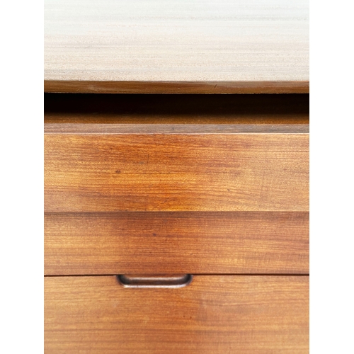 126 - CHEST, 1970s Danish teak with five drawers, 63cm W x 51cm D x 107cm H.