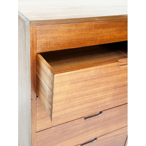 126 - CHEST, 1970s Danish teak with five drawers, 63cm W x 51cm D x 107cm H.