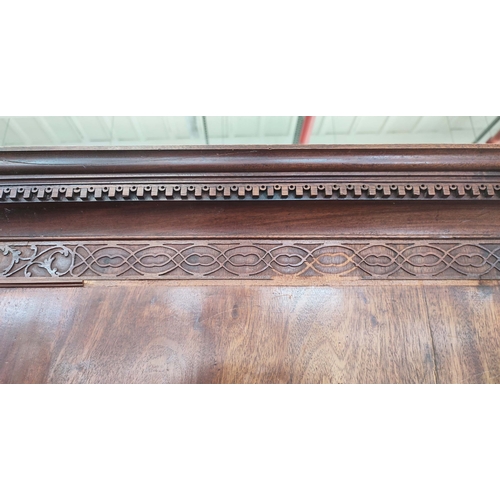 177 - CHEST ON CHEST, mid 18th century George II mahogany in two parts, with eight drawers, 186cm H x 107c... 