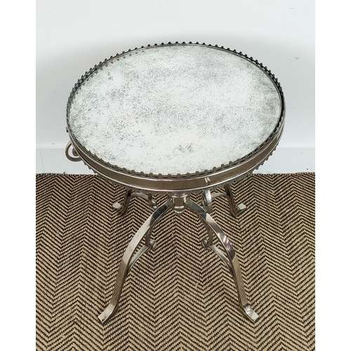 319 - F BRONDEL BRIGITTE SIGNED SIDE TABLE, 61.5cm H x 54cm approx.