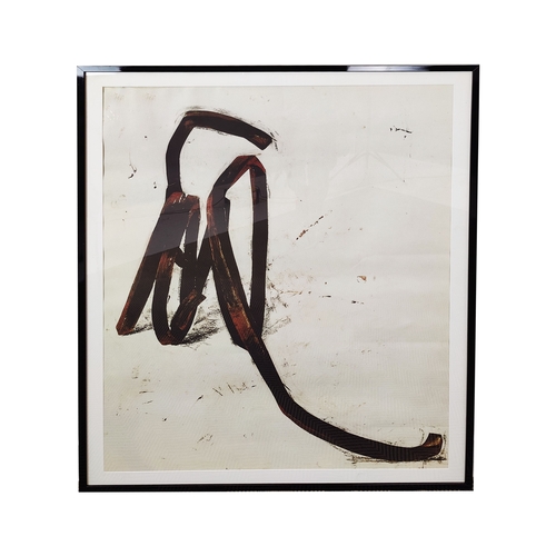 83 - AFTER BERNAR VENET (French, b.1941), lithograph, framed, purchased from Talisman, 127cm high, 93cm w... 