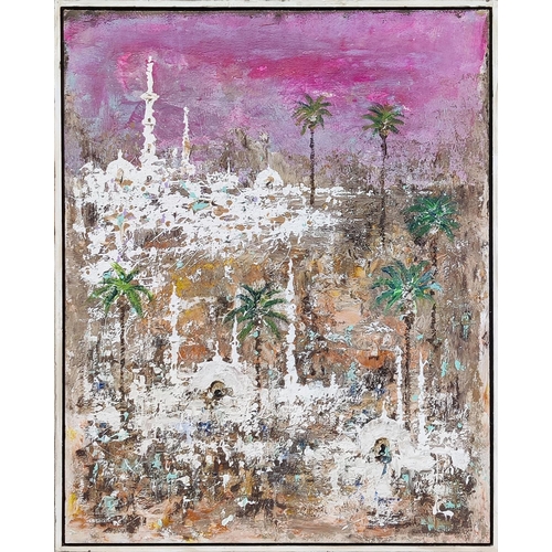 74 - KEN DAVIS, 'Rajasthan, India Collection', oil on board, 87cm x 76cm, framed.