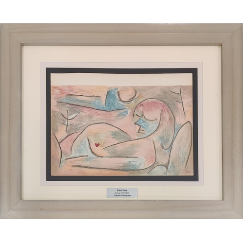 91 - PAUL KLEE 'WINTER', lithograph, 26cm x 35cm, framed.