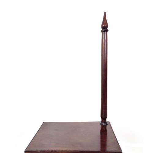 379 - LIBRARY STEPS, 19th century style mahogany, 119cm H x 40cm W x 55cm D.