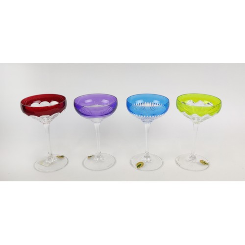 25A - WATERFORD CRYSTAL MIXOLOGY CHAMPAGNE COUPES, a boxed set of four.