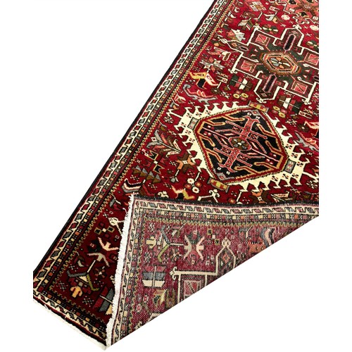 140A - PERSIAN KARAJA LONG RUNNER, 375cm x 80cm.