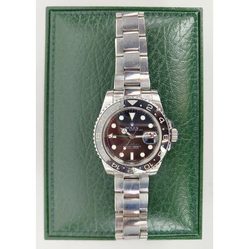 1 - ROLEX GMT-MASTER II WRISTWATCH, in original box, Numbered V089347.