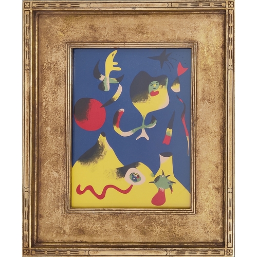 102 - JOAN MIRO (1893-1983), 'L’Air', lithograph, 1938, 34cm x 26cm, vintage Arts & Crafts frame. (Subject... 