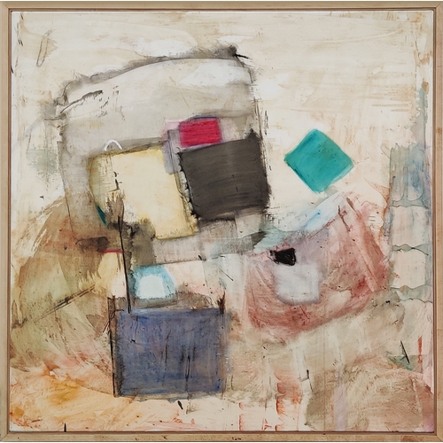 104 - DION LABORRO (20th century Dutch), 'Abstract', signed and dated '98' verso, 130cm x 130cm, framed.