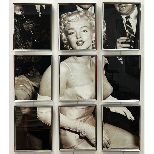 108 - MARILYN MONROE MONTAGE, a collection of nine framed black and white photoprints, each 51cm x 41cm. (... 