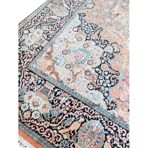 137 - PURE SILK ISPHAHAN DESIGN CARPET, 415cm x 275cm.