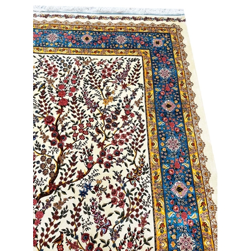 138 - CONTEMPORARY TREE OF LIFE DESIGN RUG, 225cm x 150cm.