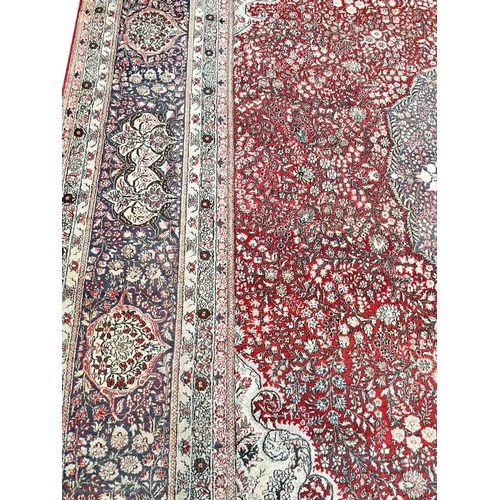 141 - FINE PURE SILK HEREKE DESIGN CARPET, 410cm x 310cm.