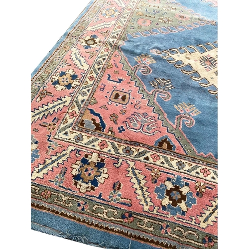 145 - ANTIQUE ANATOLIAN OUSHAK LIBRARY CARPET, 545cm x 360cm.