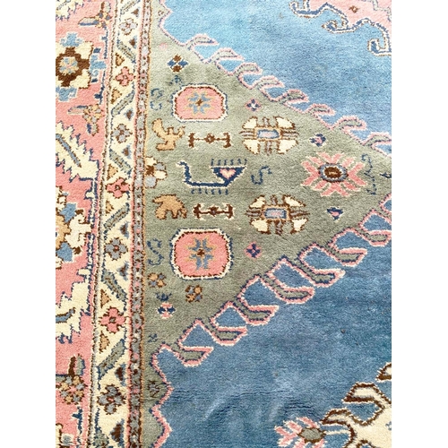 145 - ANTIQUE ANATOLIAN OUSHAK LIBRARY CARPET, 545cm x 360cm.