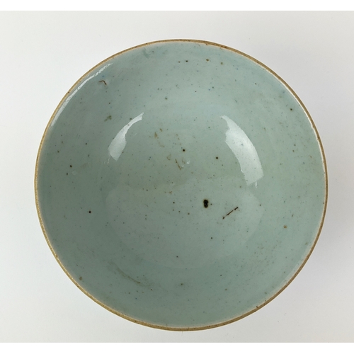 31 - CHINESE CELEDON BOWL, Song Dynasty style, 17cm D x 7cm H.