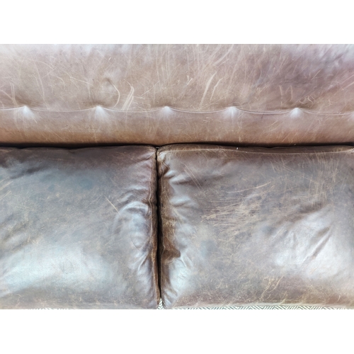 341 - SCP OSCAR SOFA BY MATHEW HILTON, 217cm W x 82cm H x 94cm D.