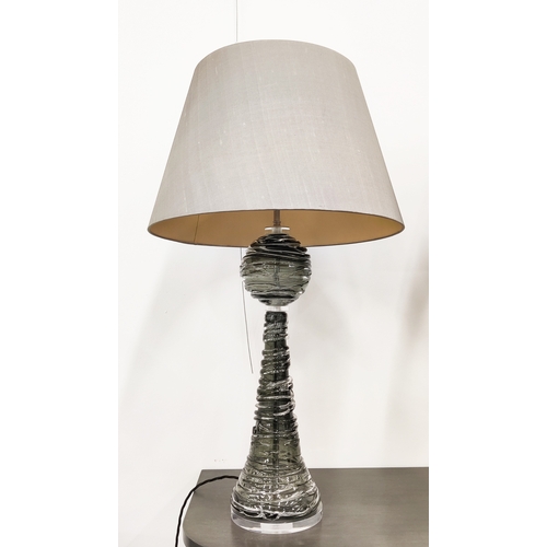 409 - WILLIAM YEOWARD MUFFY TABLE LAMPS, a pair, 91cm H approx. (2)