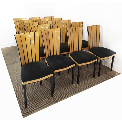 416 - AFTER ELIEL SAARINEN, SAARINEN HOUSE SIDE STYLE CHAIRS, a set of sixteen, 95cm each. (16)