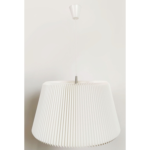 569 - LE KLINT SNOWDROP PENDANT LIGHTS, a pair, 31cm H x 56cm W, together with another pendant light, 35cm... 