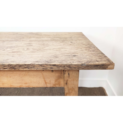 583 - FARMHOUSE TABLE, in a scrubbed finish, 191cm L x 69cm D x 74cm H.