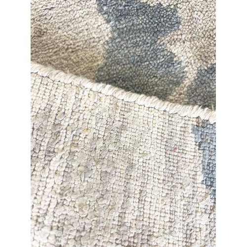 586 - CONTEMPORARY SILK AND WOOL CARPET, 301cm x 244cm.