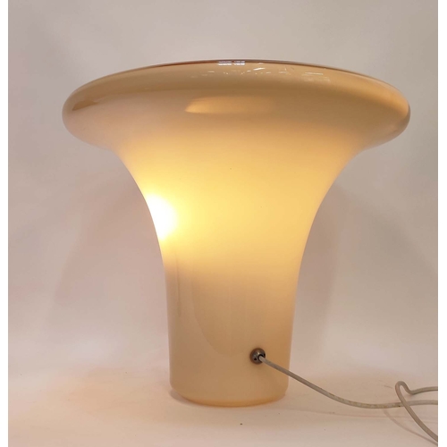 599 - GINO VISTOSI COMARE STYLE TABLE LAMP, 42cm H x 50cm W.