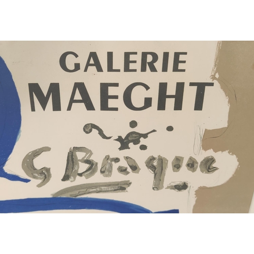 93 - GEORGES BRAQUE (1882-1963), 'Profil á la Palette', 1950, lithograph designed for Galerie Maeght, 48c... 