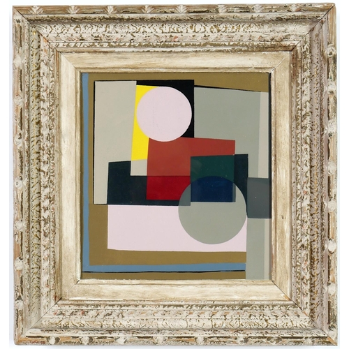 115 - BEN NICHOLSON, rare abstract pochoir in eleven colours on wove paper, executed in 1953 after origina... 