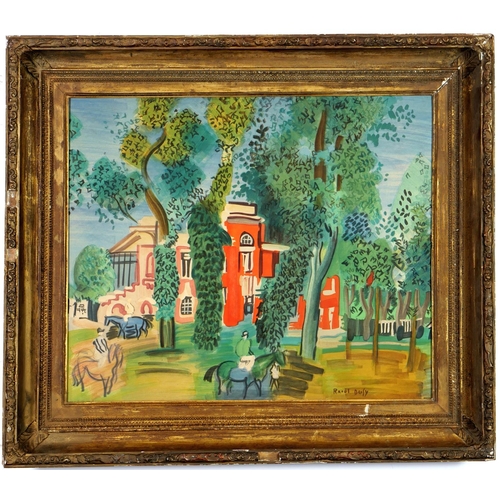 116 - RAOUL DUFY, Deauville France, lithograph printed by Mourlot in 1960, signed in the plate, 72cm x 60c... 